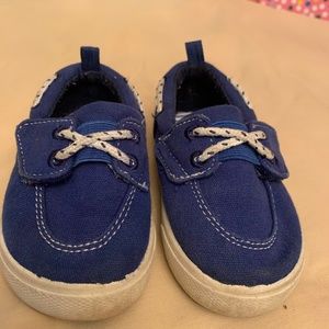 Carter's Toddler Boy's Cosmo 3 Canvas Loafers Boat Shoes  size 6 BLUE U1